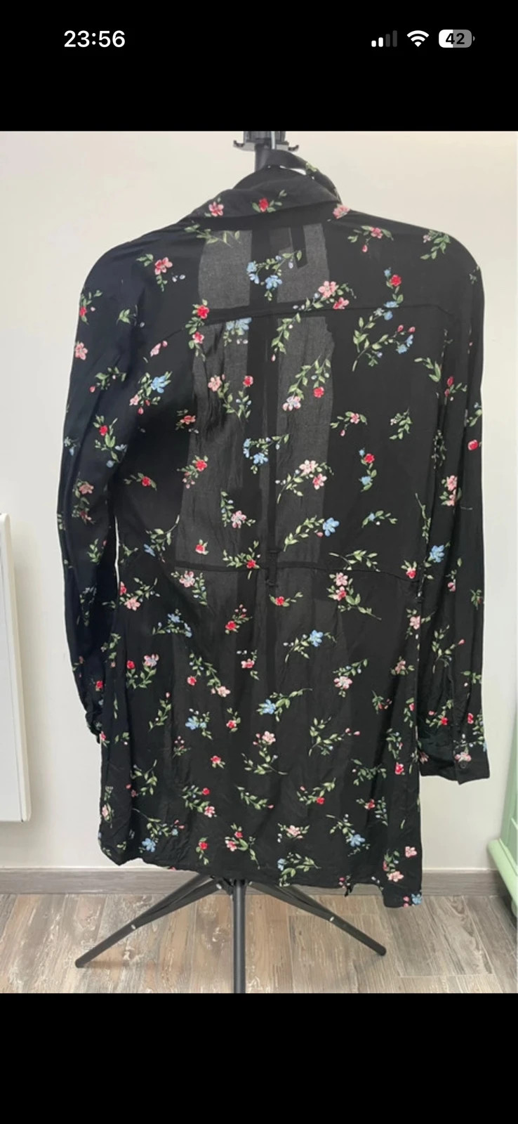 Robe fleurie H&M taille 34 couleur noir – H&M Divided – taille XXS / 32 / 4 3