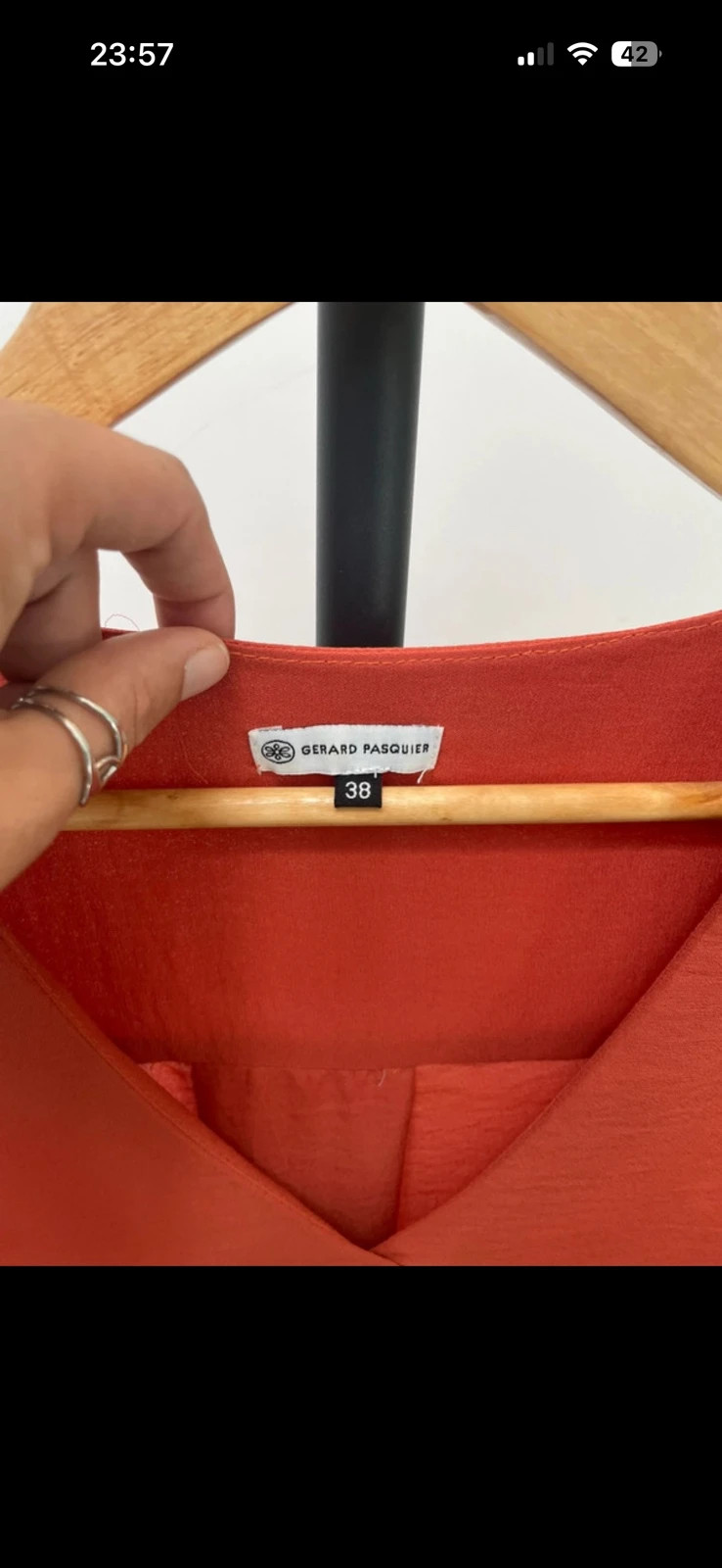 Haut femme orange / rouge taille 38 Gerard Pasquier – Gerard Pasquier – taille S / 36 / 8 3