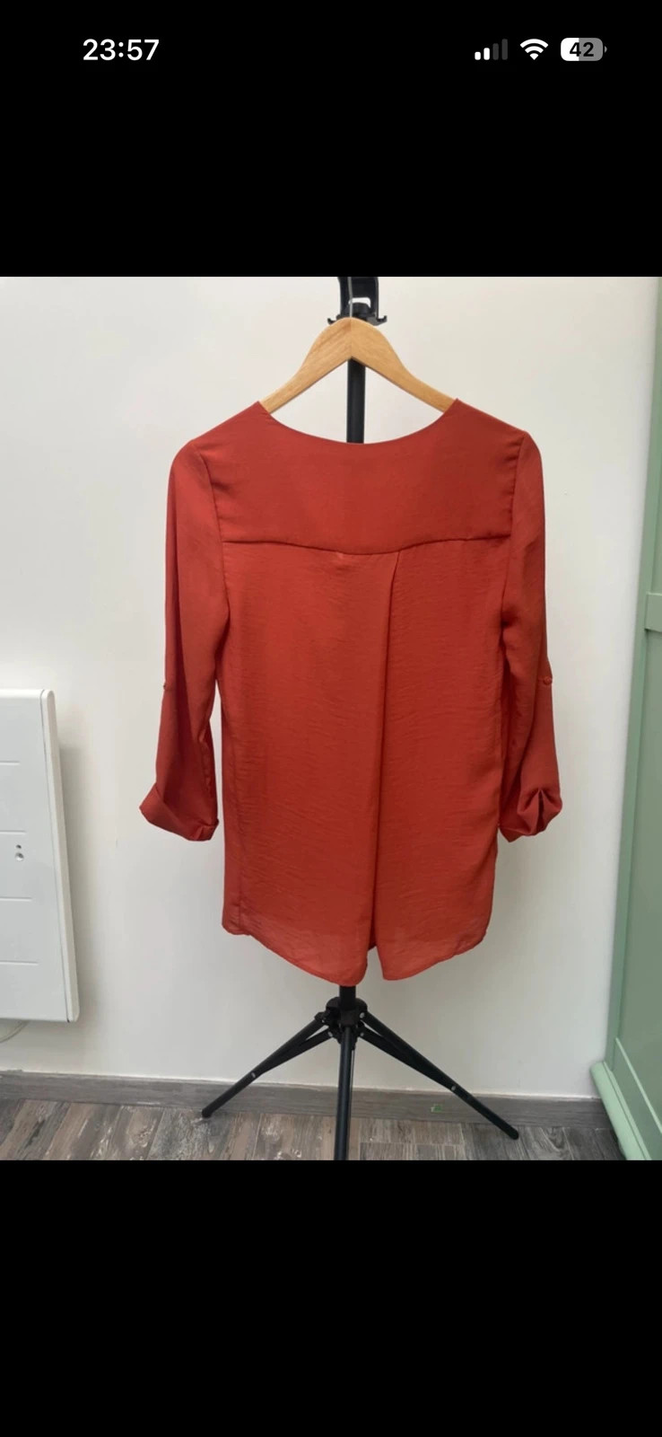 Haut femme orange / rouge taille 38 Gerard Pasquier – Gerard Pasquier – taille S / 36 / 8 2