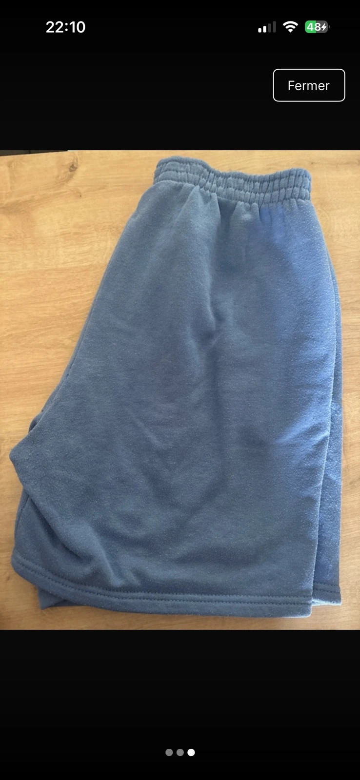 Lot de deux short 🩳 jaune. Moutarde et bleu cyan Taile M – Eaglewood – taille M 2