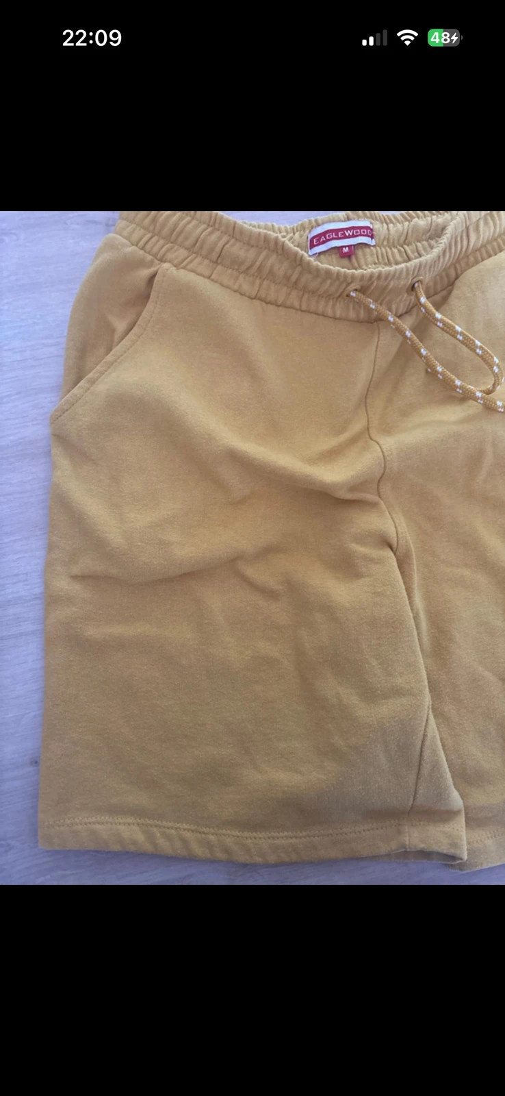 Lot de deux short 🩳 jaune. Moutarde et bleu cyan Taile M – Eaglewood – taille M 5