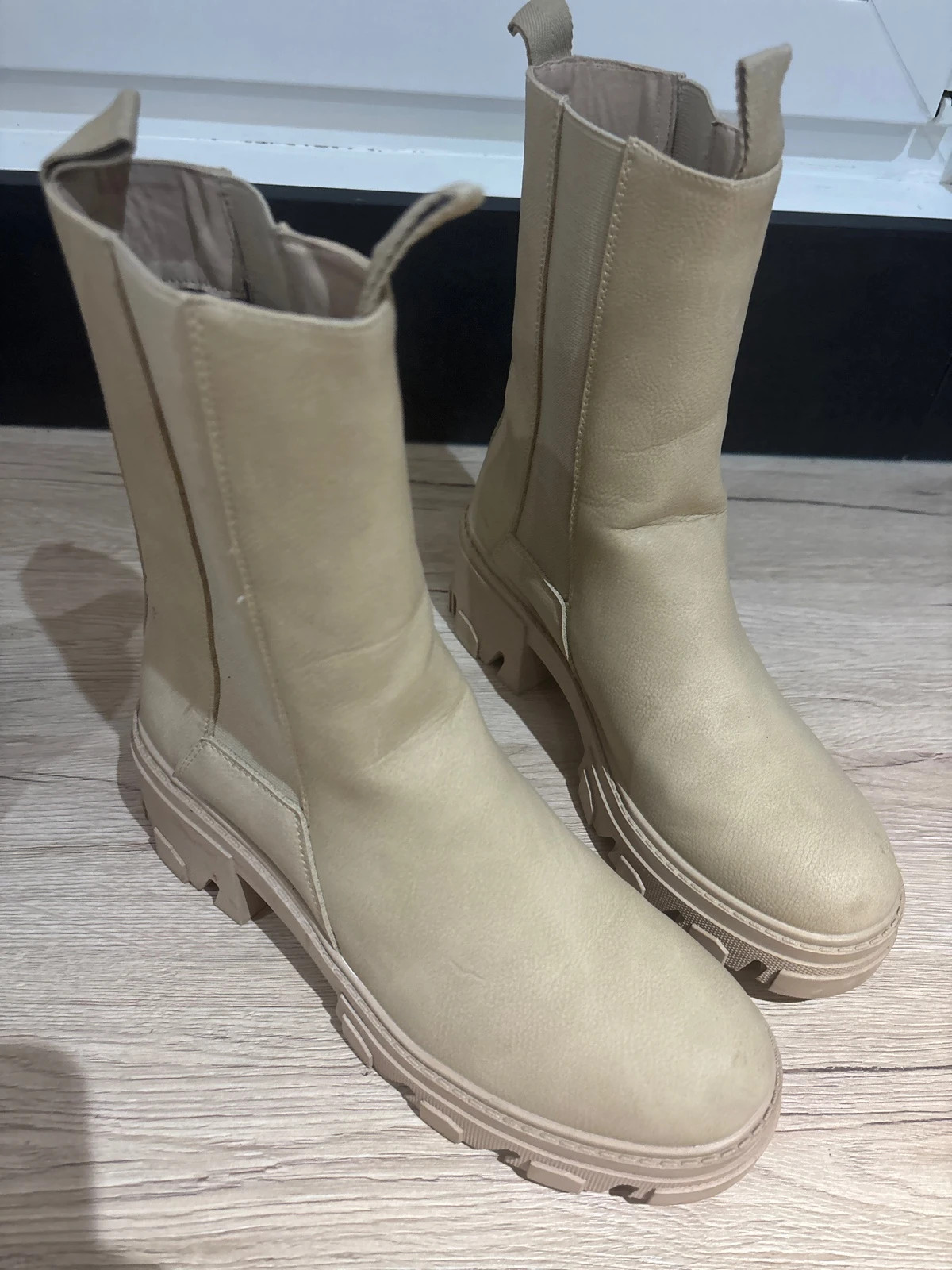 Botte 👢 femme taille 39 Beige – Chaussea – taille 39 2