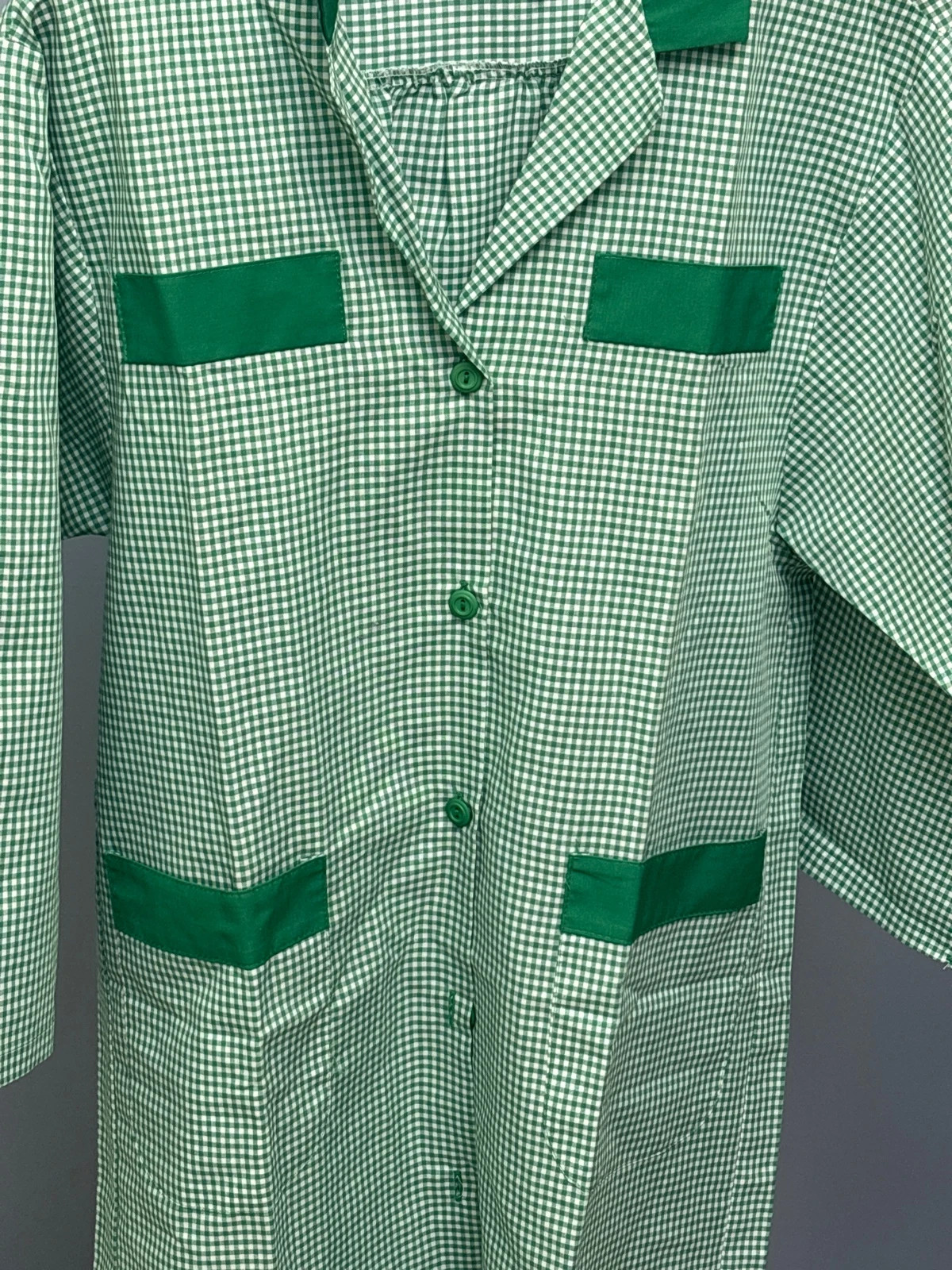 Magnifique Blouse vert blanc taille 42 produit de qualité – CHANTAL 2