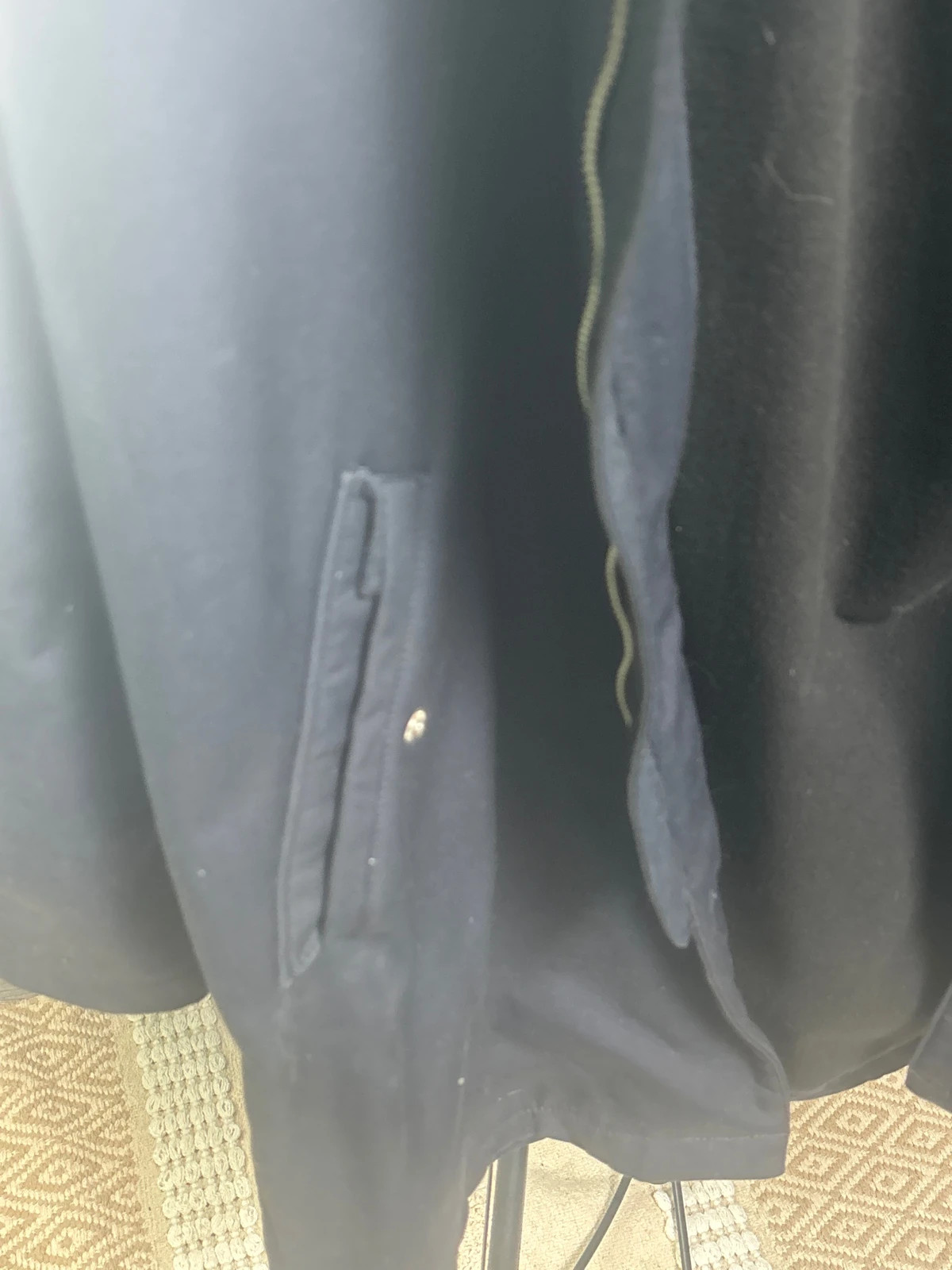 Manteau bleu foncé taille L, capuche – SMOG – taille L 2
