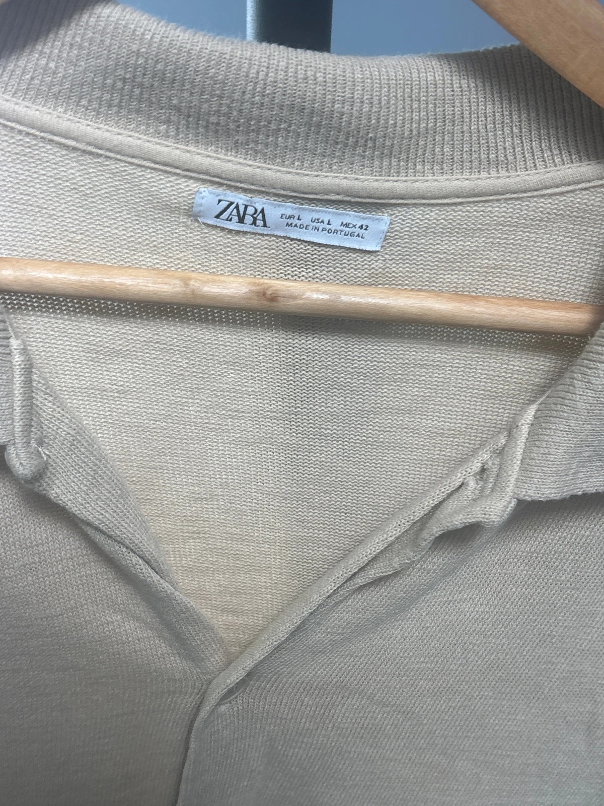 Chemissette Zara qualité supérieur taille L 100% coton beige – Zara – taille L 2