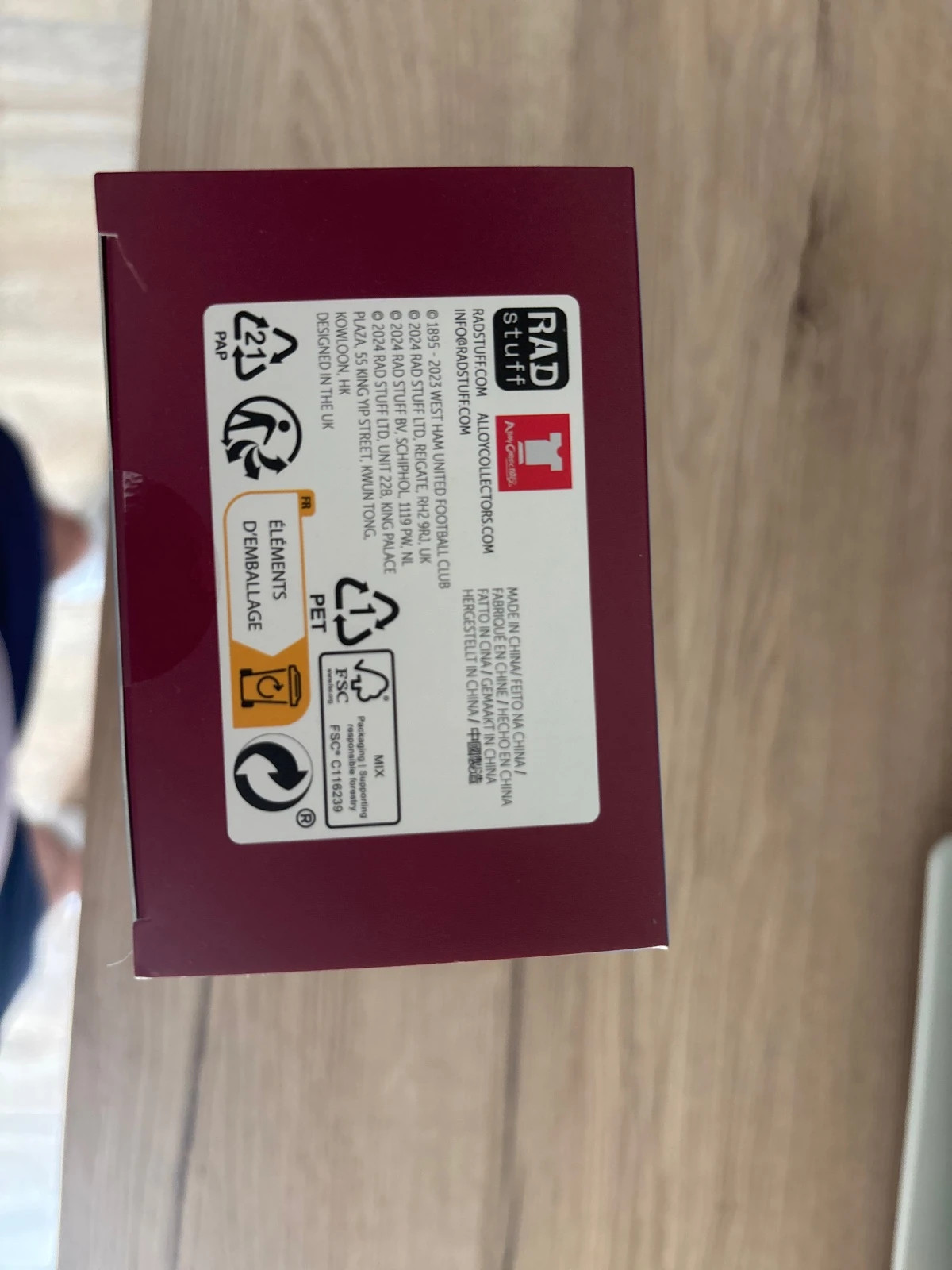 Produit rare Figurine maillot de gardien West ham united 2023/2024 – West Ham United – taille Taille unique 5
