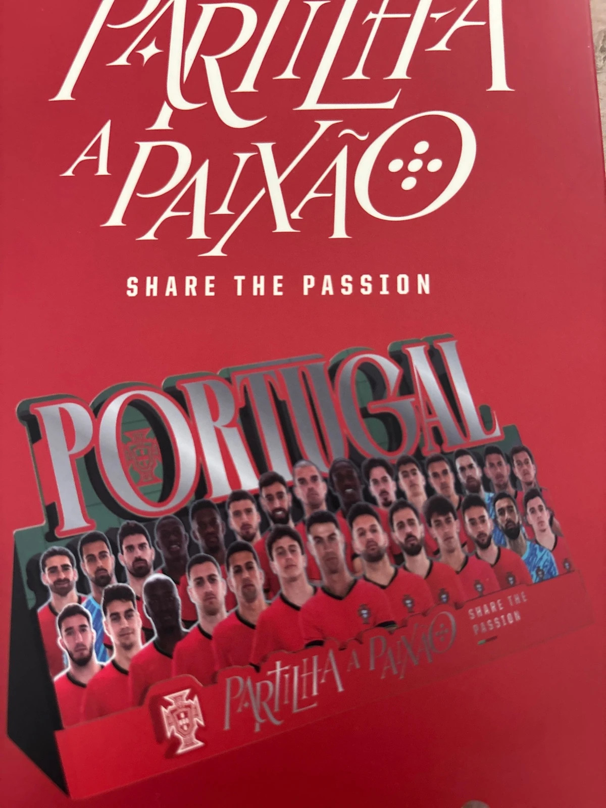 Produit rare Métal Diaporama 3D Portugal équipe de football 🇵🇹 – FORCA PORTUGAL 3