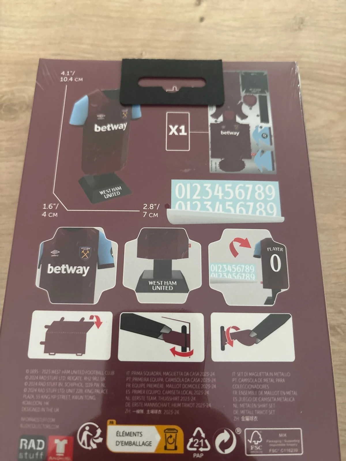 Maillot équipe West ham united en 3D saison 2023/2024 – West Ham 4