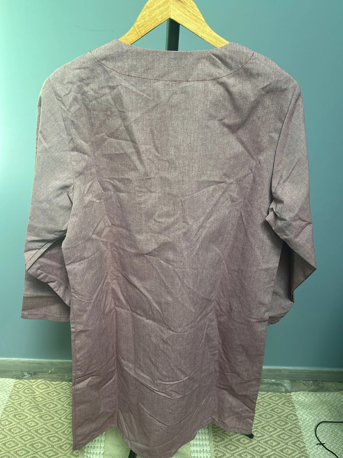 Vend blouse bordeaux blanc foncé taille 44 – Blouse 4