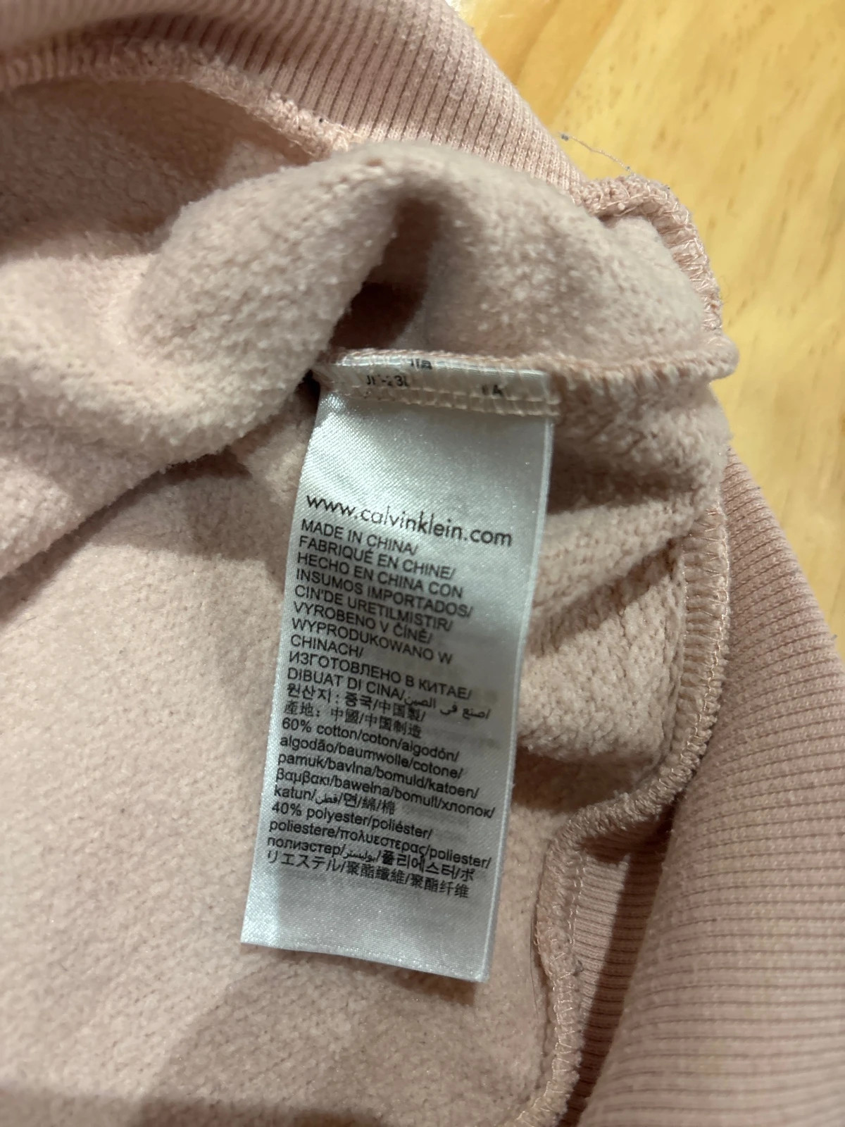 Pull Calvin Klein femme rose poudre taille S – Calvin Klein – taille S / 36 / 8 5