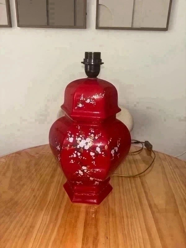 Lampe italienne vintage 70/80 jardinière et vase italia – italienne 4