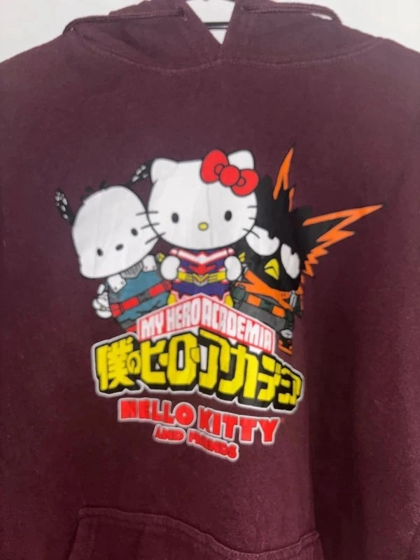 Sweat à capuche Hello Kitty x My Hero Academia – Taille M – Hello Kitty – taille M / 38 / 10 3