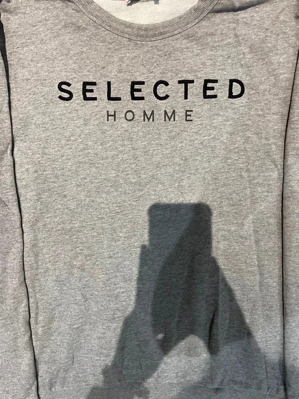 Sweat Selected Homme gris chiné, taille L 🩶 – Selected Homme – taille L 3
