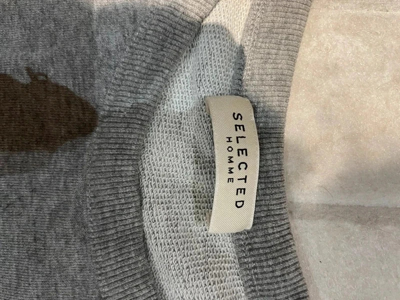 Sweat Selected Homme gris chiné, taille L 🩶 – Selected Homme – taille L 2