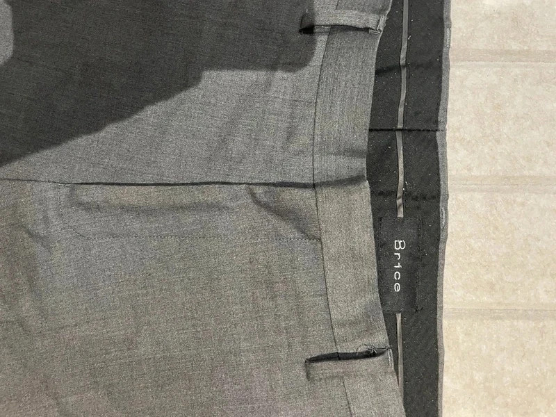 Pantalon à pinces Brice gris foncée , élégant et intemporel 🖤 – Brice – taille W38 | FR 48 4