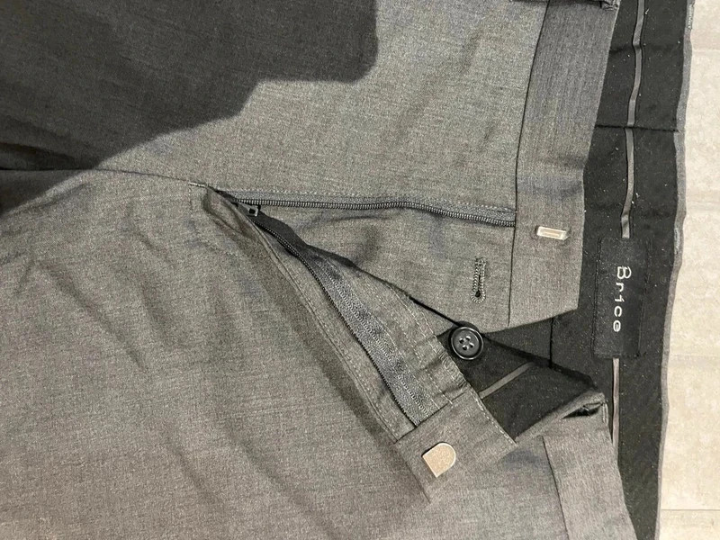 Pantalon à pinces Brice gris foncée , élégant et intemporel 🖤 – Brice – taille W38 | FR 48 5