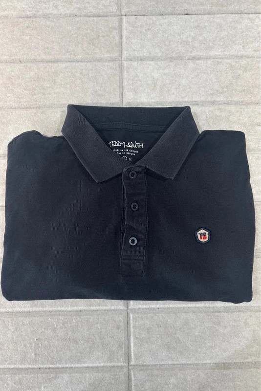 Polo Teddy Smith bleu marine – Taille L 💙