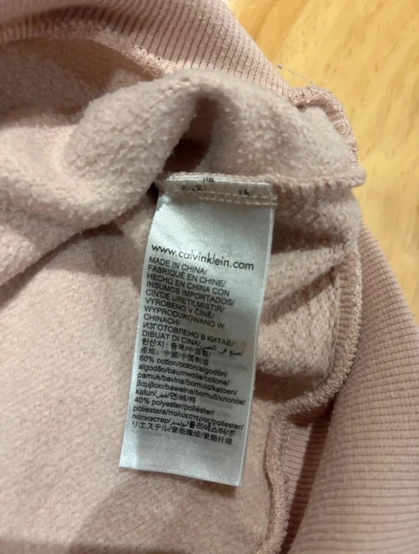 Calvin Klein pull femme rose poudré/ taille S – Calvin Klein – taille S / 36 / 8 4