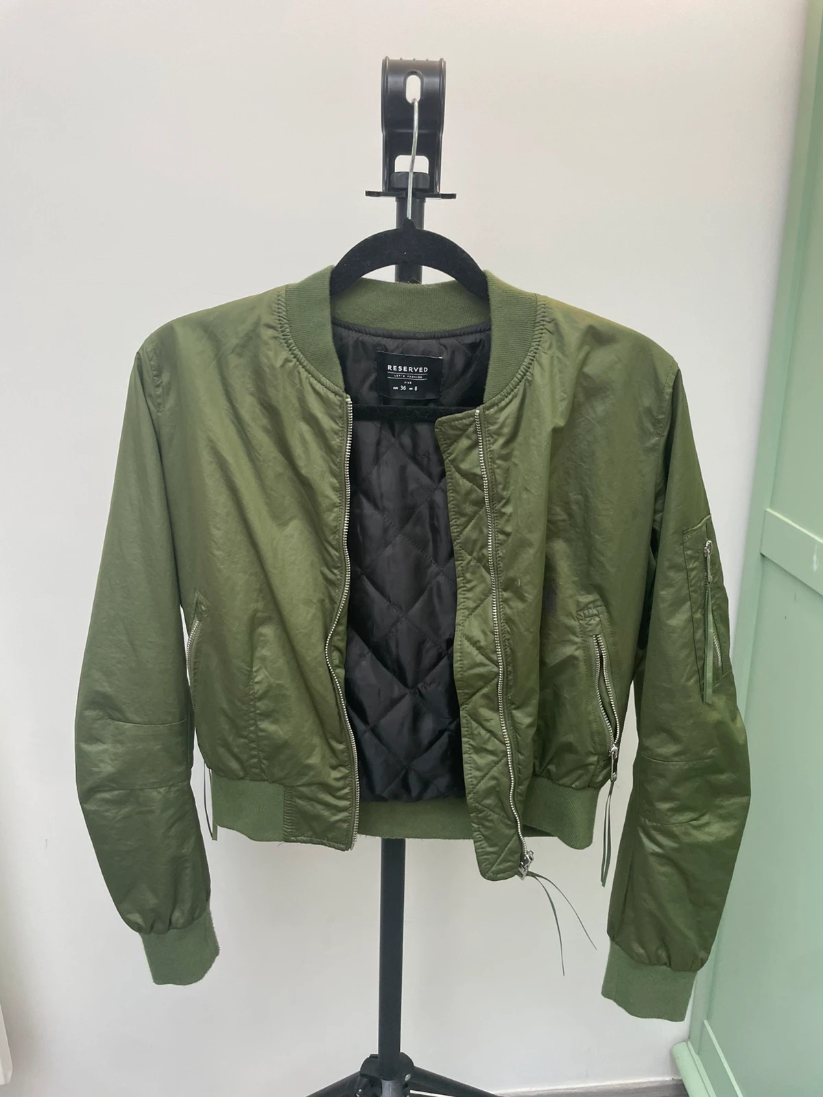 Bombers femme kaki – Reserved – taille XS / 34 / 6 2