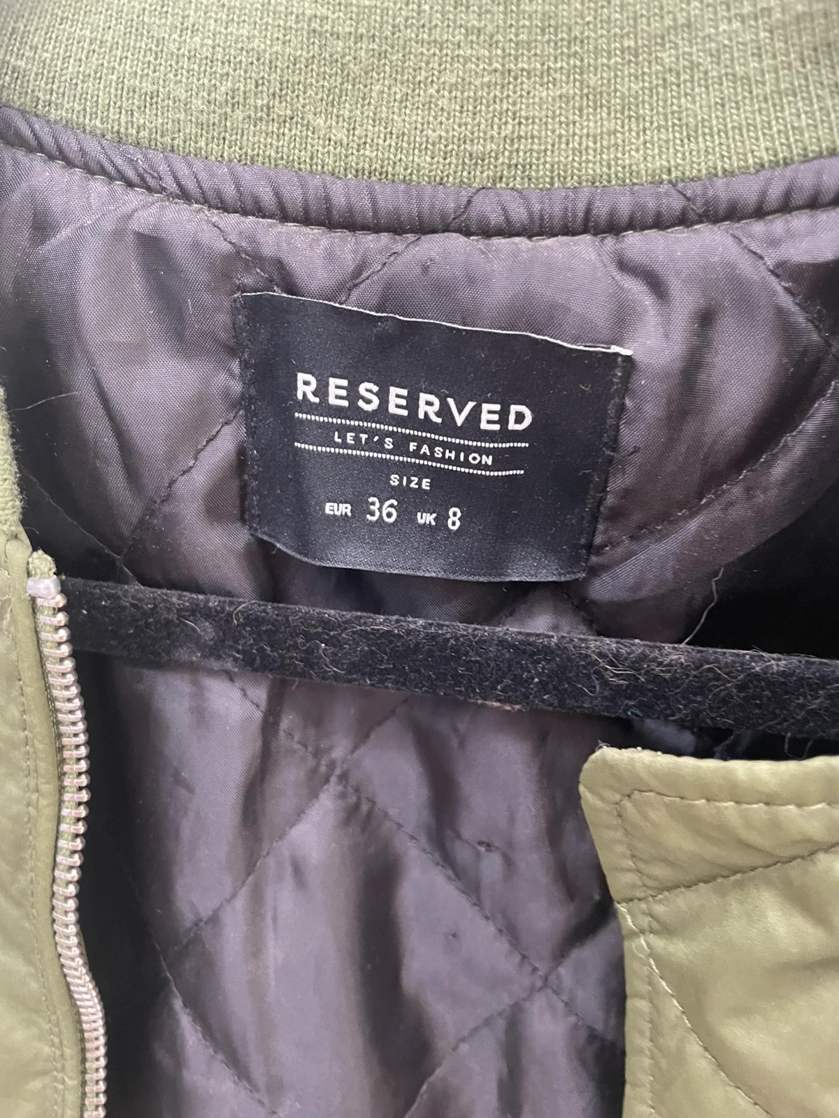 Bombers femme kaki – Reserved – taille XS / 34 / 6 3