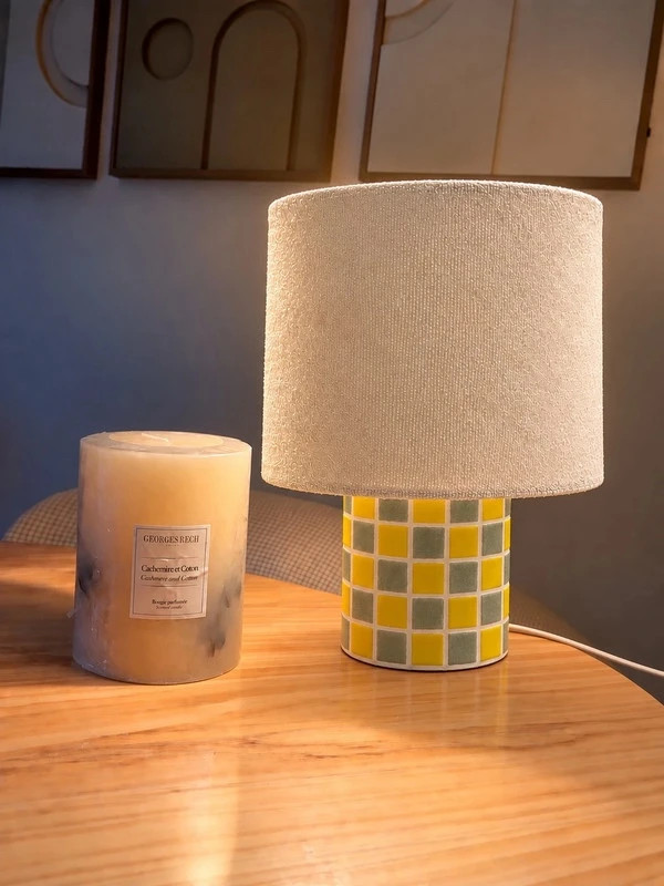 Lampe artisanale look rétro vintage mosaïque Ostaria – Vintage Dressing 3