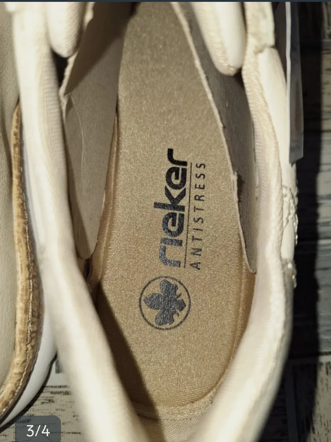 Zapatillas Rieker Mujer Beige Dorado talla 40 – Rieker – taille EU 40 3