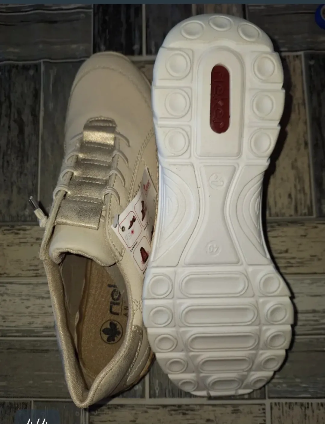 Zapatillas Rieker Mujer Beige Dorado talla 40 – Rieker – taille EU 40 4