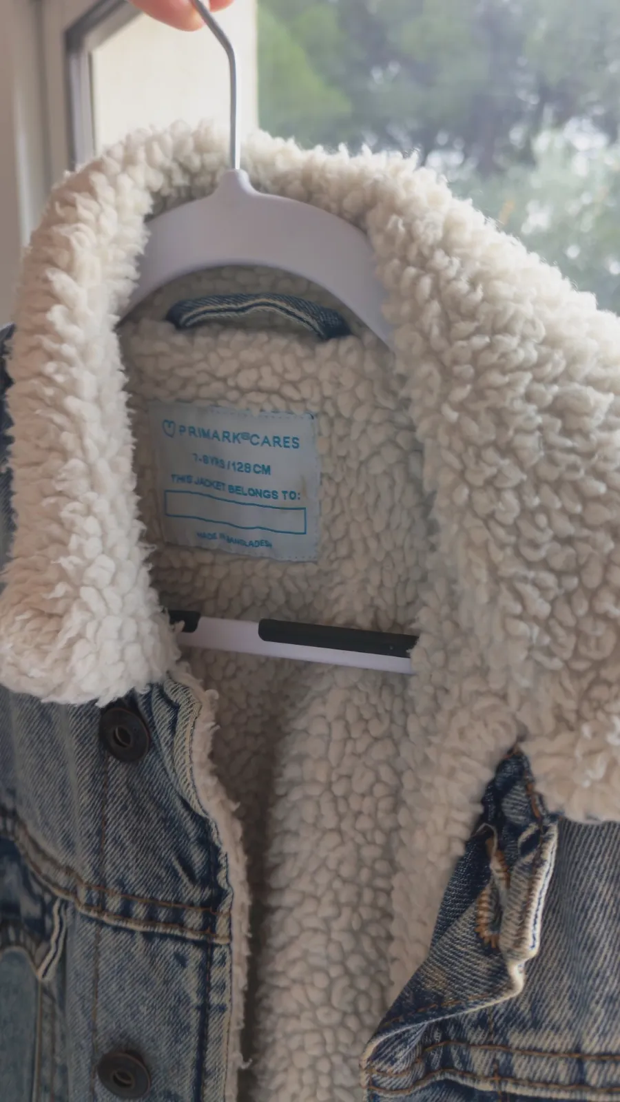 Veste en Jean polaire aviateur – Primark – taille 8 ans 2