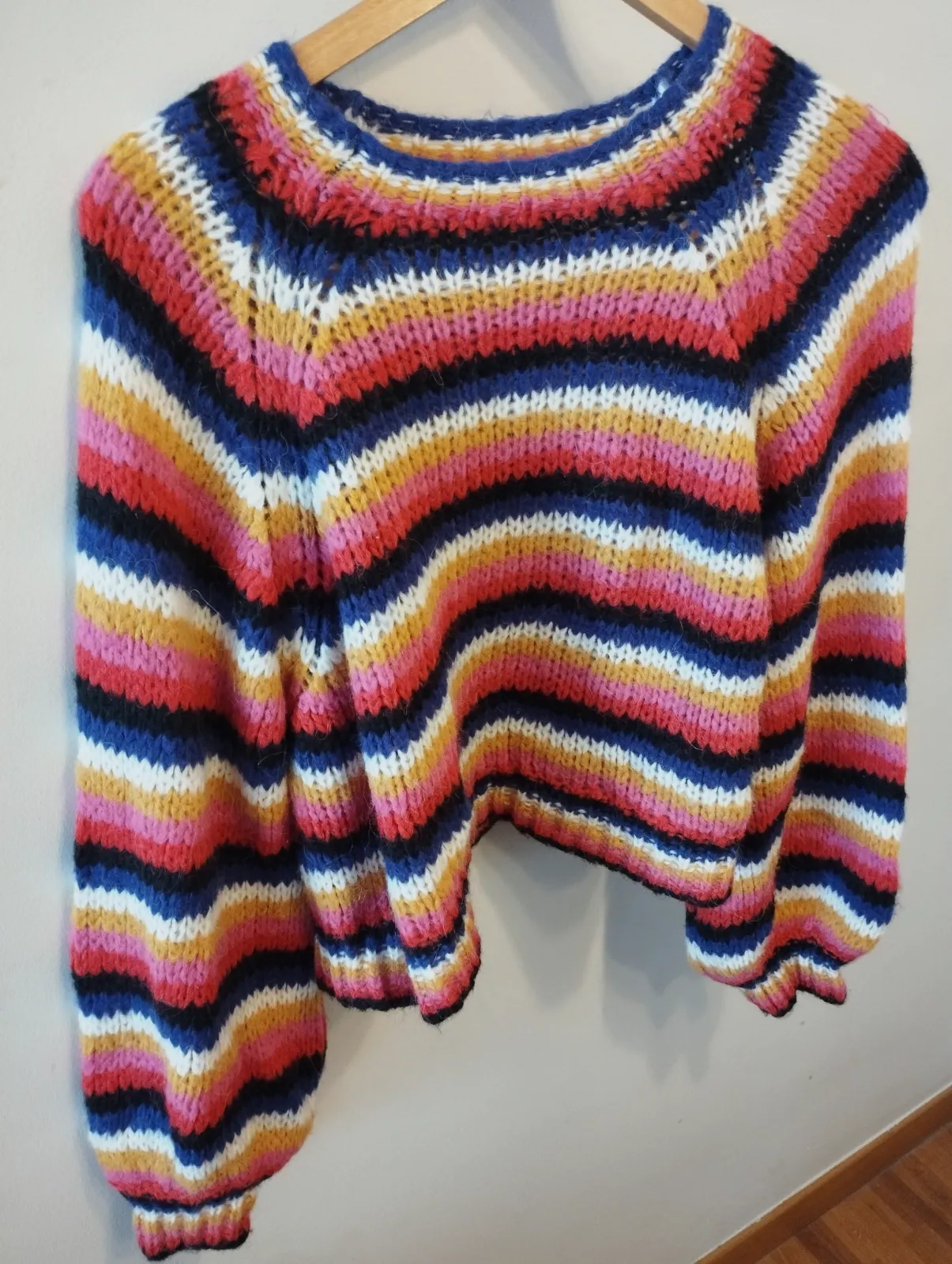 Jersey Zara Knit rayas multicolor talla S