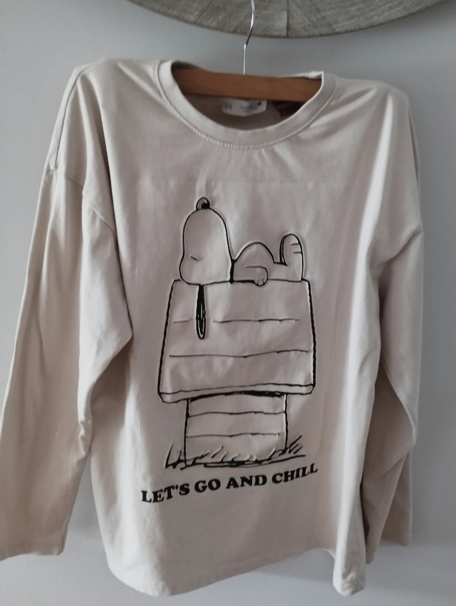 Camiseta manga larga Zara Snoopy Peanuts