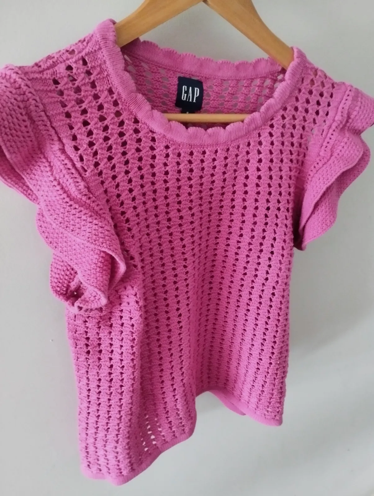 Chaleco calado rosa GAP con volantes – GAP – taille S 3