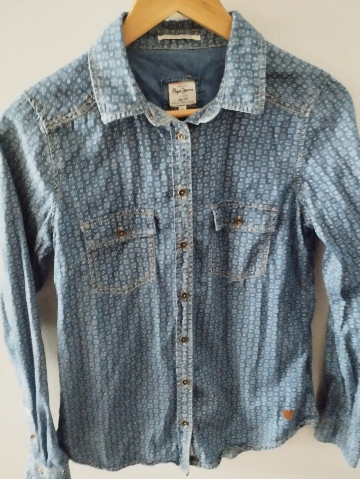 Camisa vaquera Pepe Jeans azul vaquero – Pepe Jeans – taille S 3
