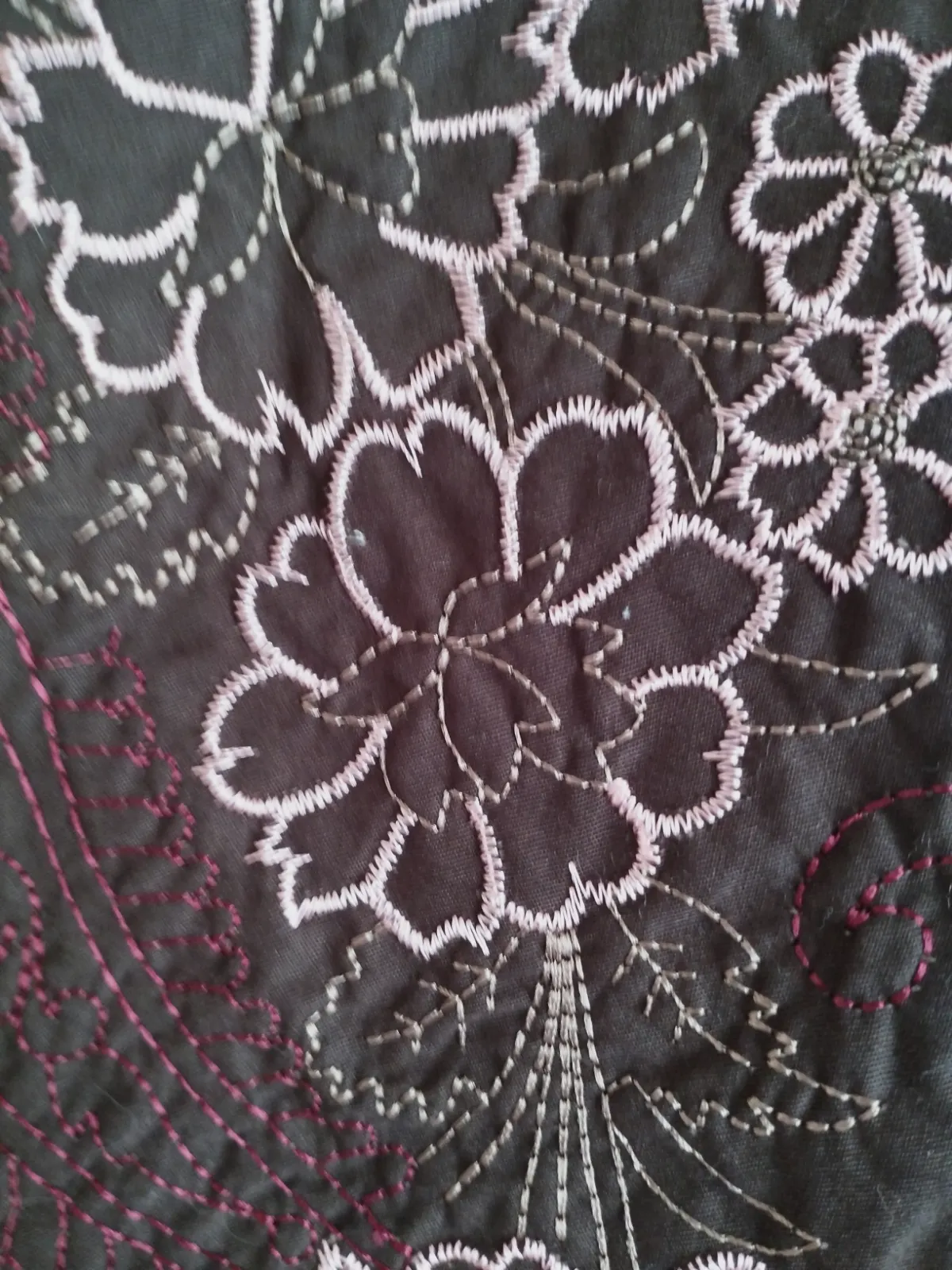Falda marrón con bordados florales Alba Conde.Talla40 – Alba Conde – taille L 7