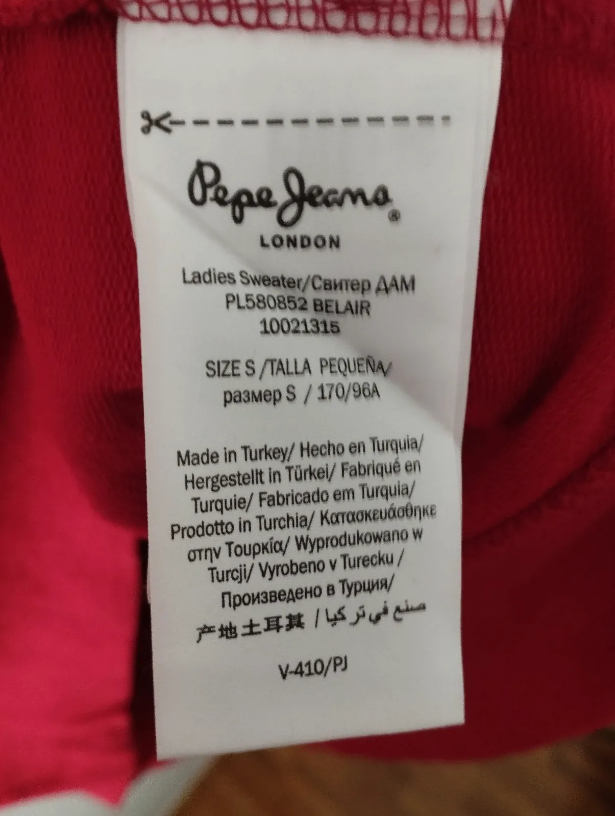 Sudadera Pepe Jeans London rojo. – Pepe Jeans – taille S 3