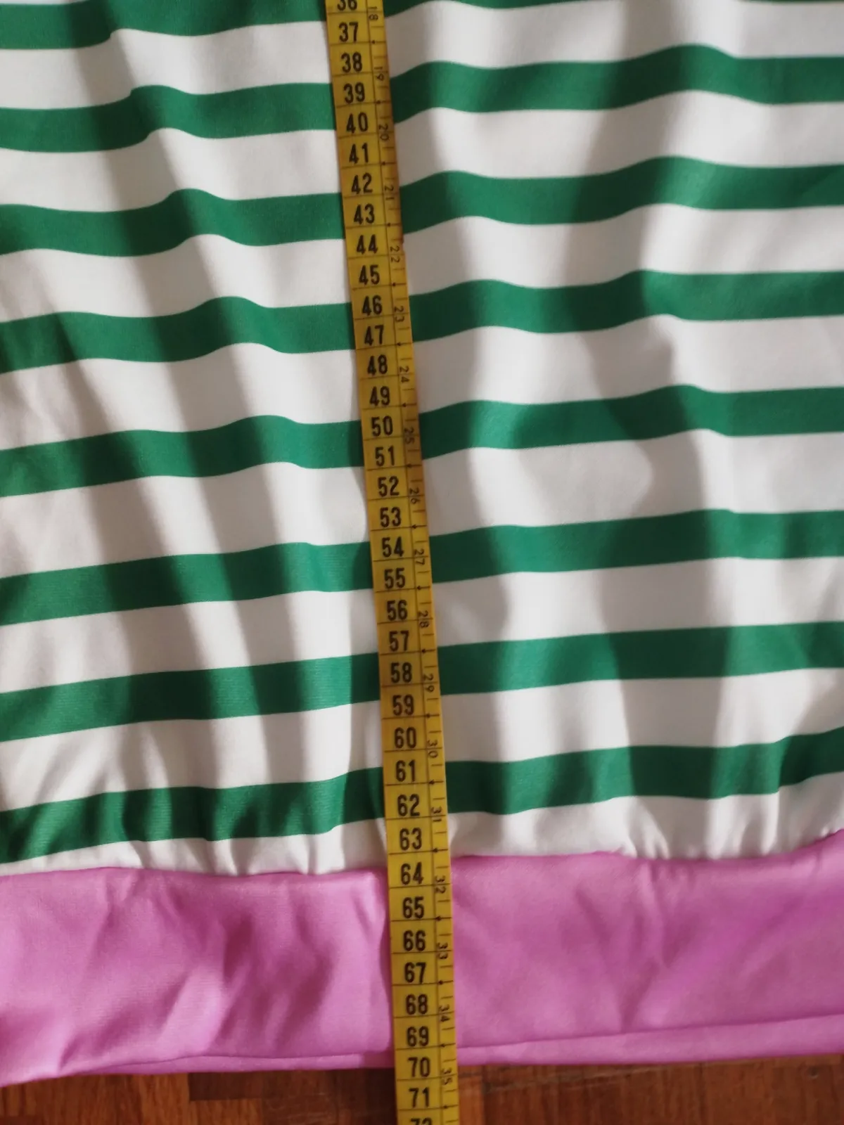 Sudadera a rayas verdes y blanco New York. Talla M – Shein – taille M 5