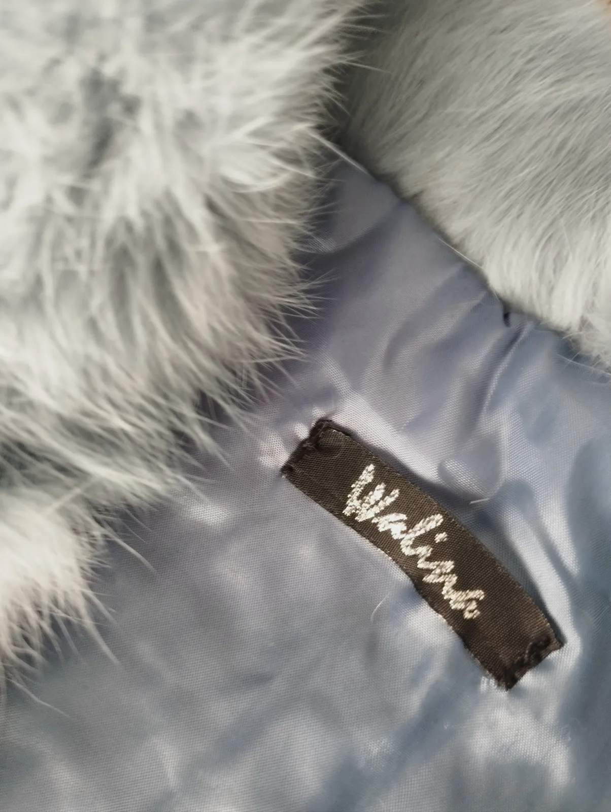 Chaleco de pelo azul claro con cremallera – Walina – taille M 4