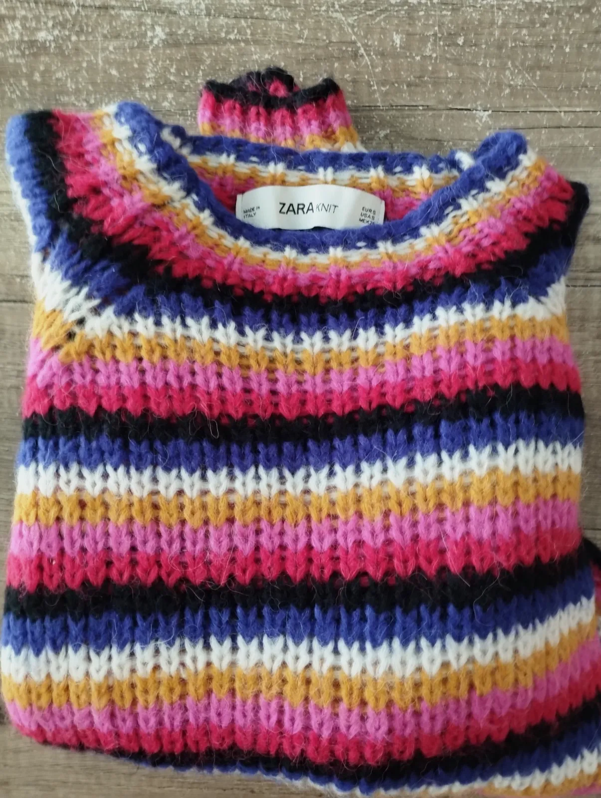 Jersey Zara Knit rayas multicolor talla S – Zara – taille S 5