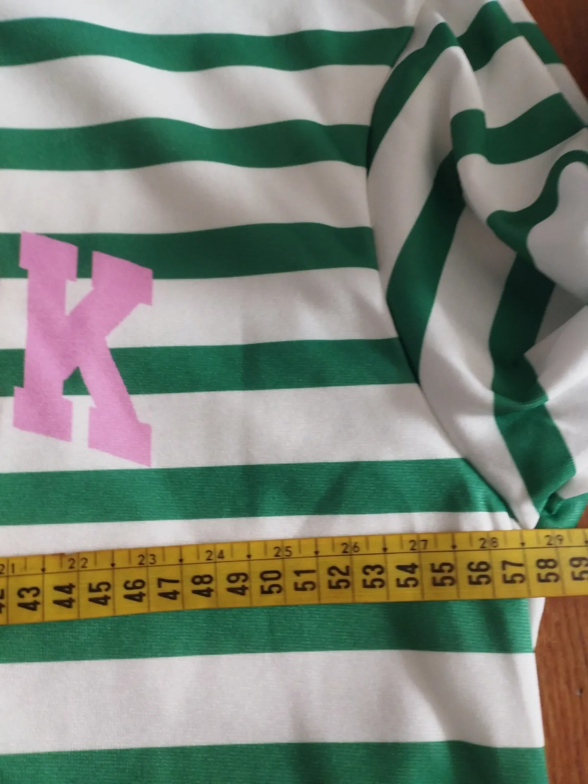 Sudadera a rayas verdes y blanco New York. Talla M – Shein – taille M 4