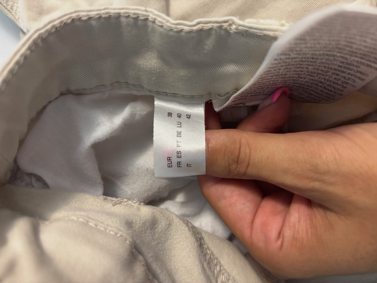 Pantalón beige – Yessica – taille 38 4