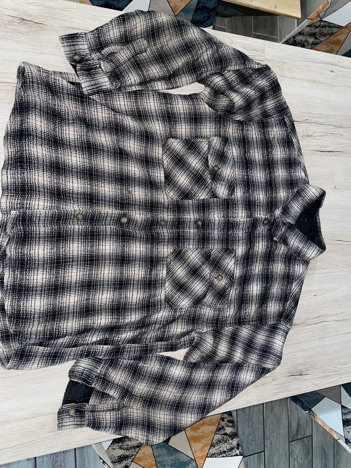 Chemise à carreaux  – Sans marque – taille L 2