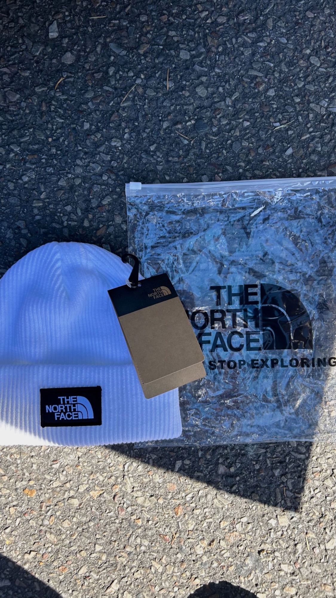 Bonnet the north face blanc