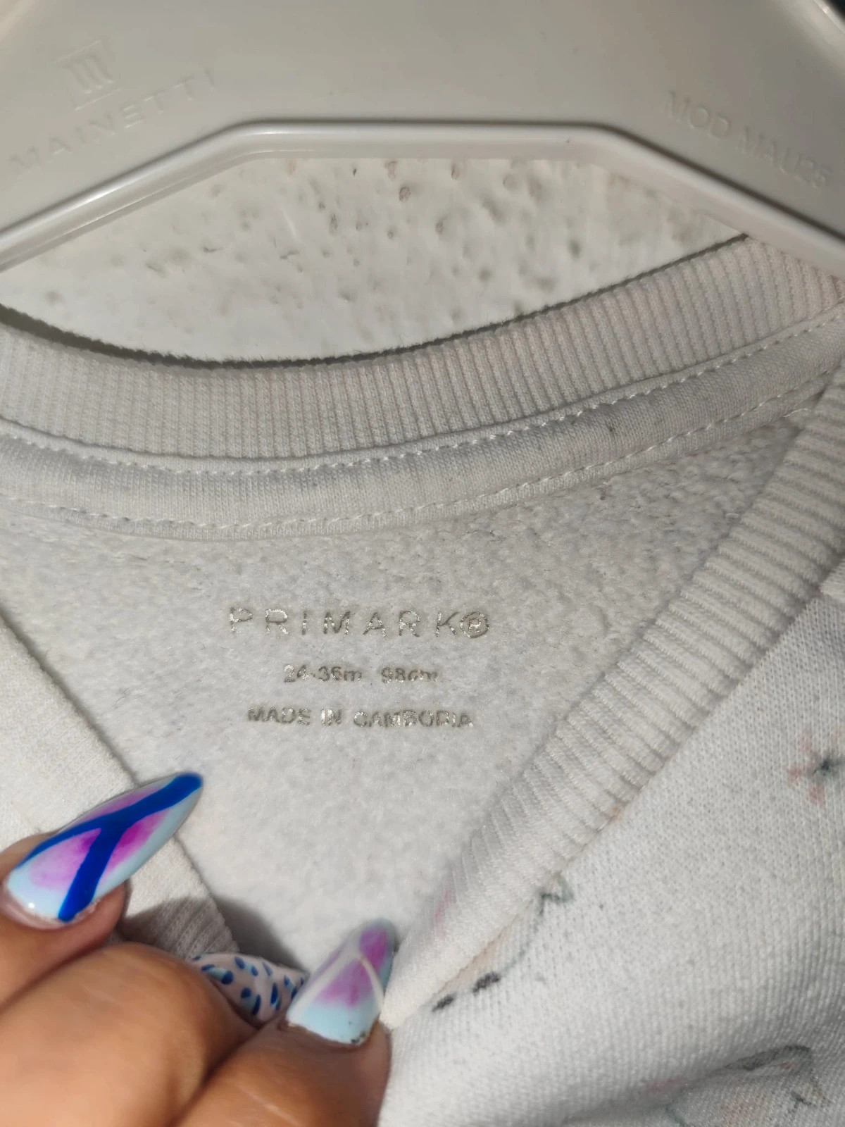 Sudadera blanca – Primark – taille 24-36 mois / 92 cm 3