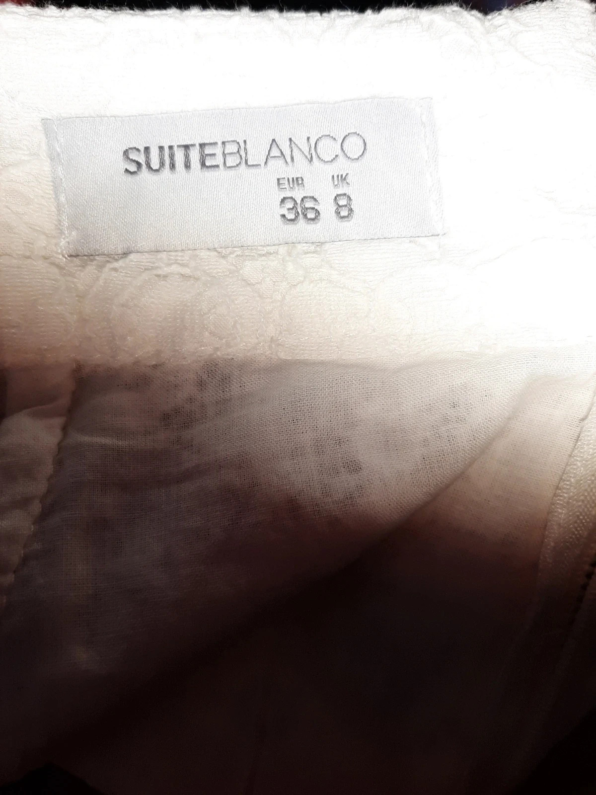 Falda blanca – SuiteBlanco – taille S / 36 / 8 3
