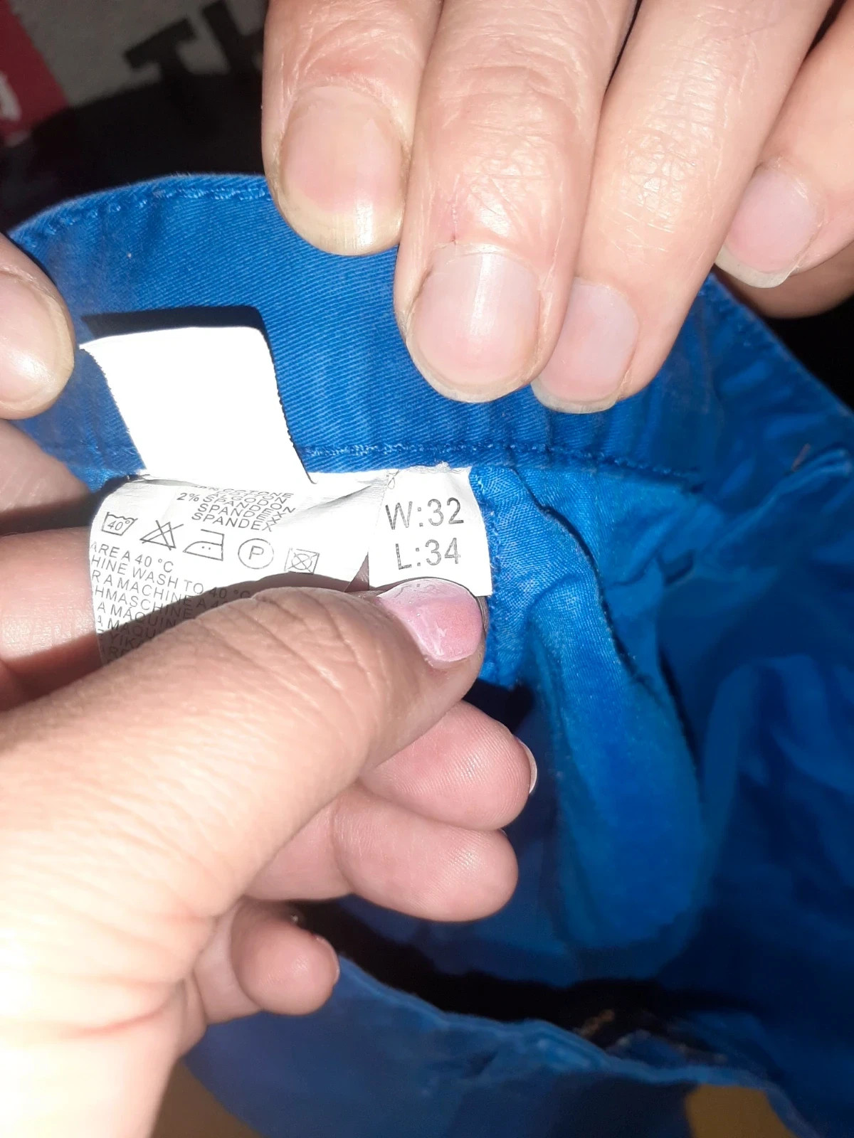 Pantalón azul – taille L 3