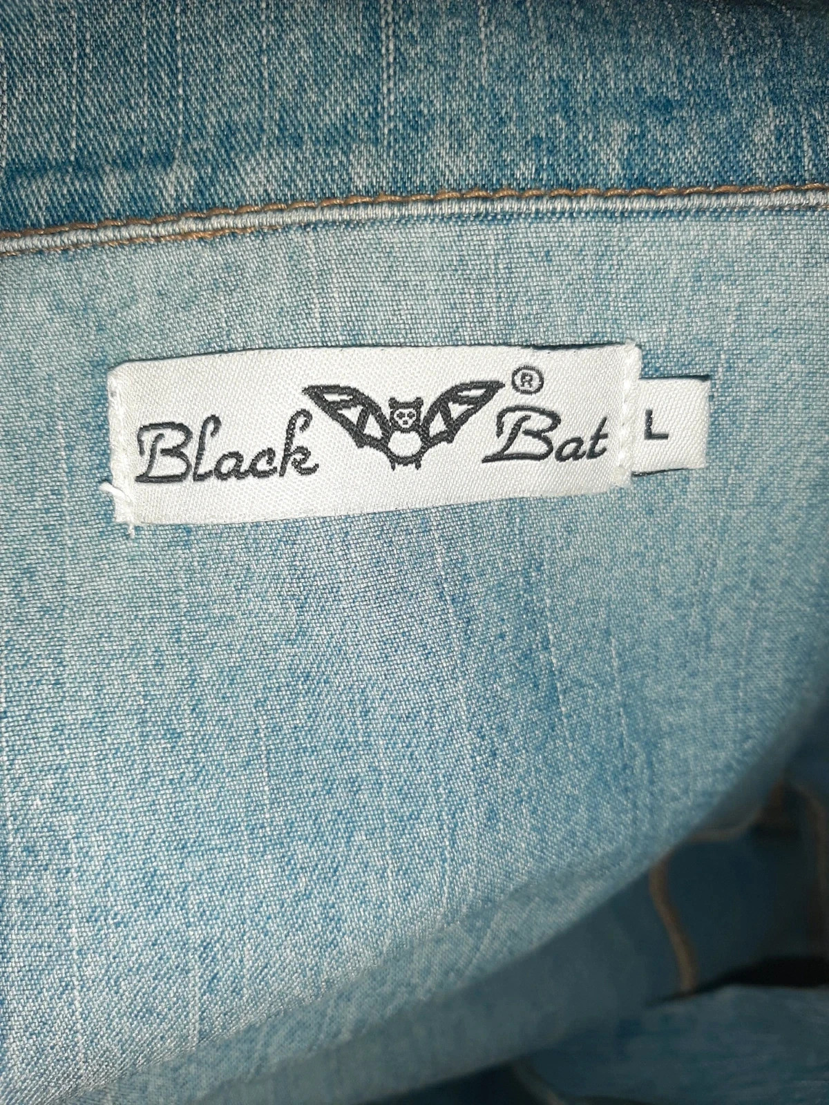 Cazadora vaquera – Black Bat – taille L / 40 / 12 3
