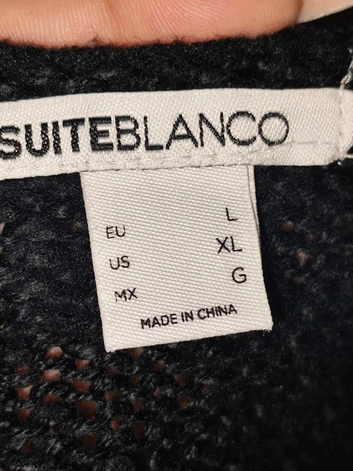 Jersey negro – SuiteBlanco – taille L / 40 / 12 3