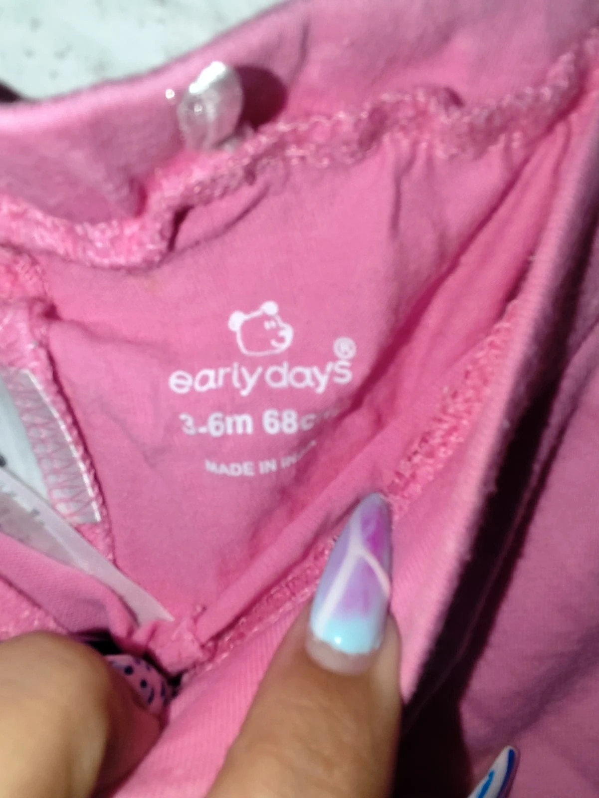 Short rosa – Early Days – taille 3-6 mois / 62 cm 3