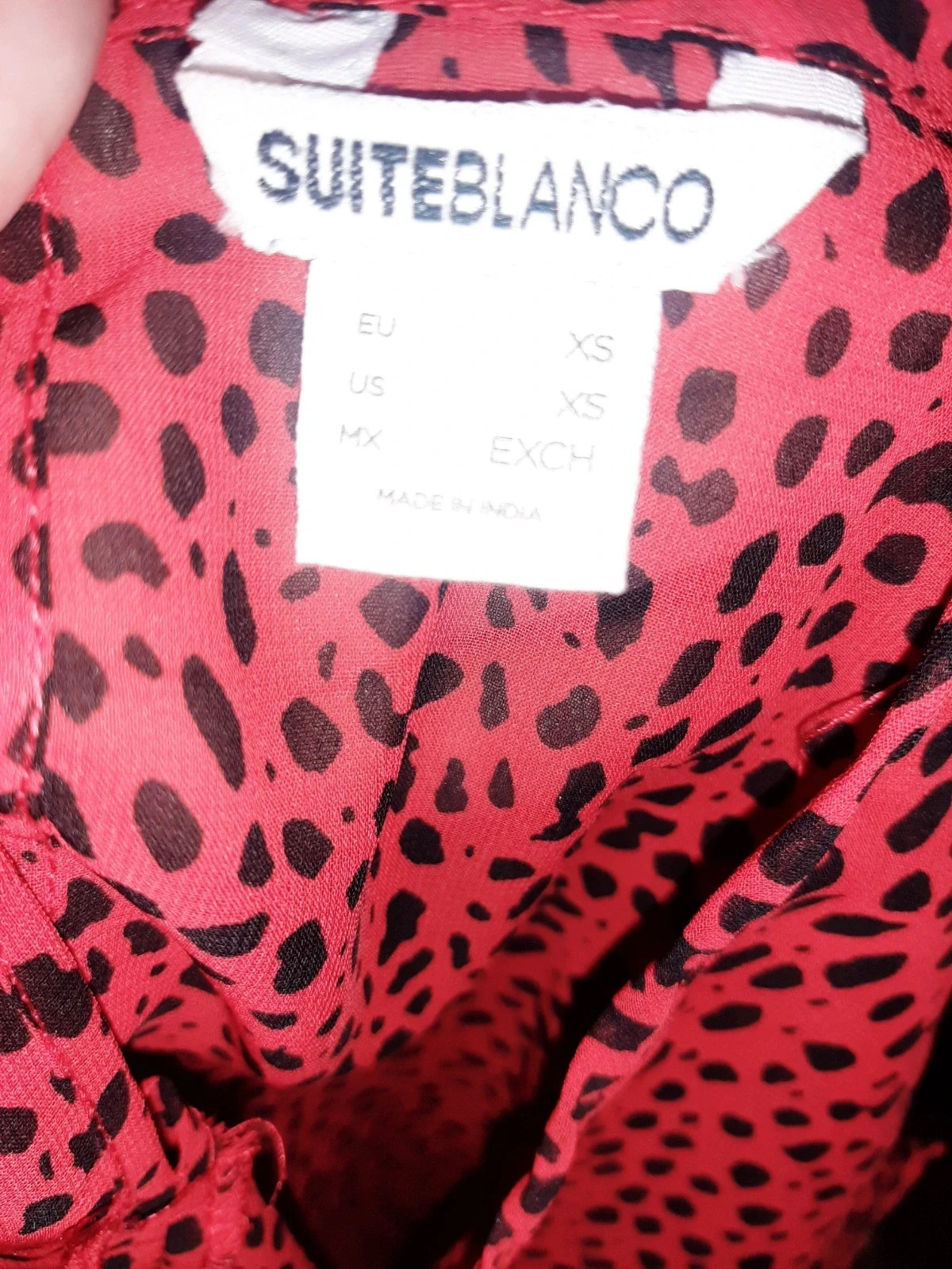 Blusa de leopardo – SuiteBlanco – taille XS / 34 / 6 3
