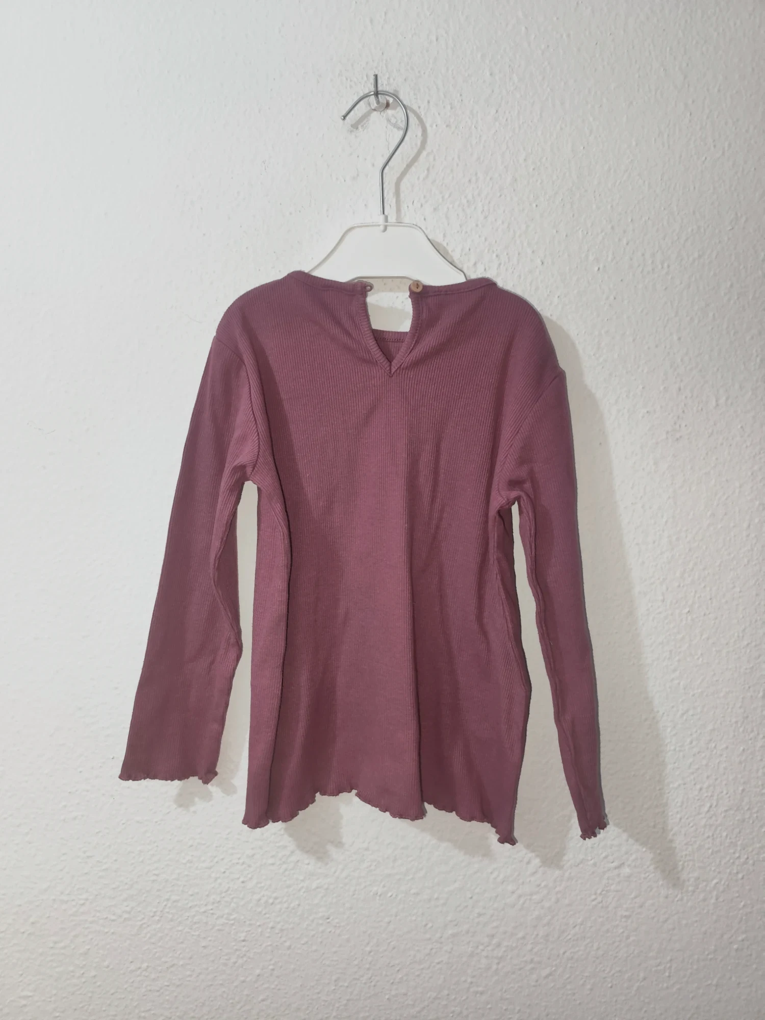Haut manches longues pour enfant – sin marca – Rouge et gris – taille 4 años 2