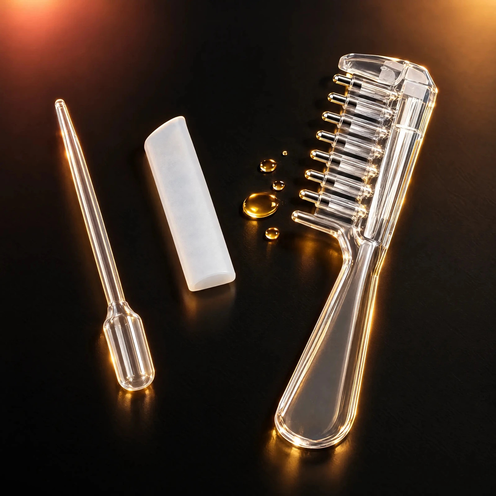 Peigne applicateur d’huile pour cuir chevelu